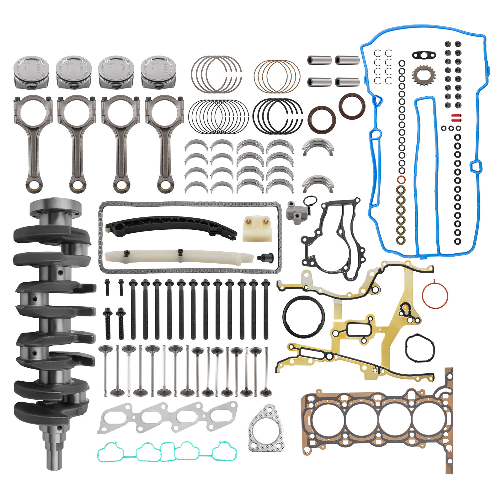 1.4L Turbo Engine Rebuild Kit Crankshaft Rods Gasket For Chevrolet Cruze Buick