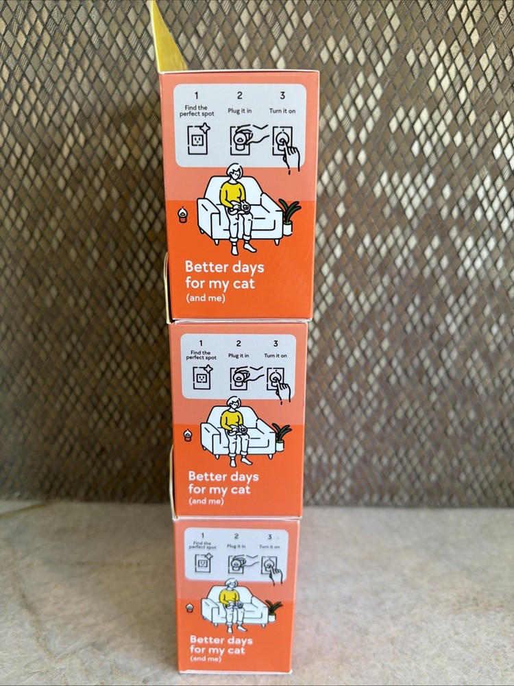 TheraPetMD Cat Calming Diffuser Kit White 60-Day 1 Diffuser + 2x48mL- 3 Pack