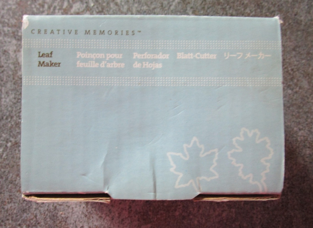 Creative Memories Leaf Maker - Oak, Maple NEW NIB 2008