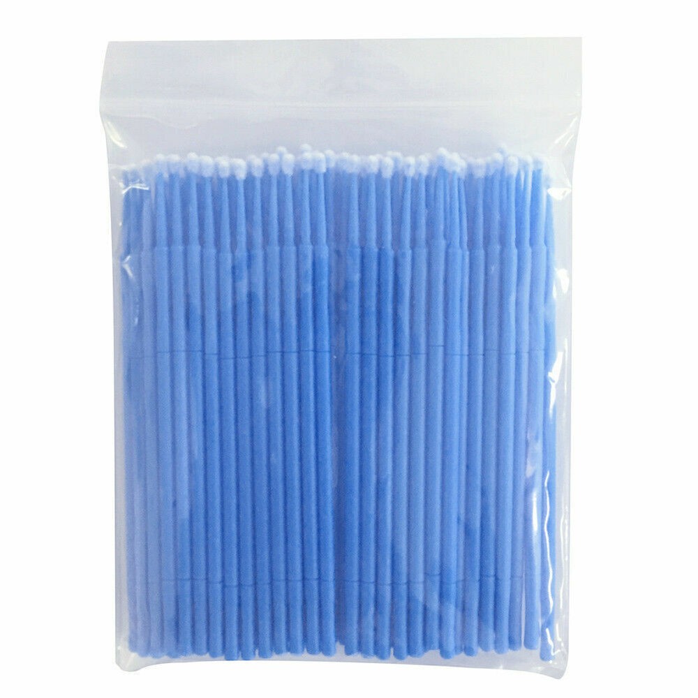100 Pcs Dental Eye Micro Brush Tips Disposable Applicators Fine Regular Medium