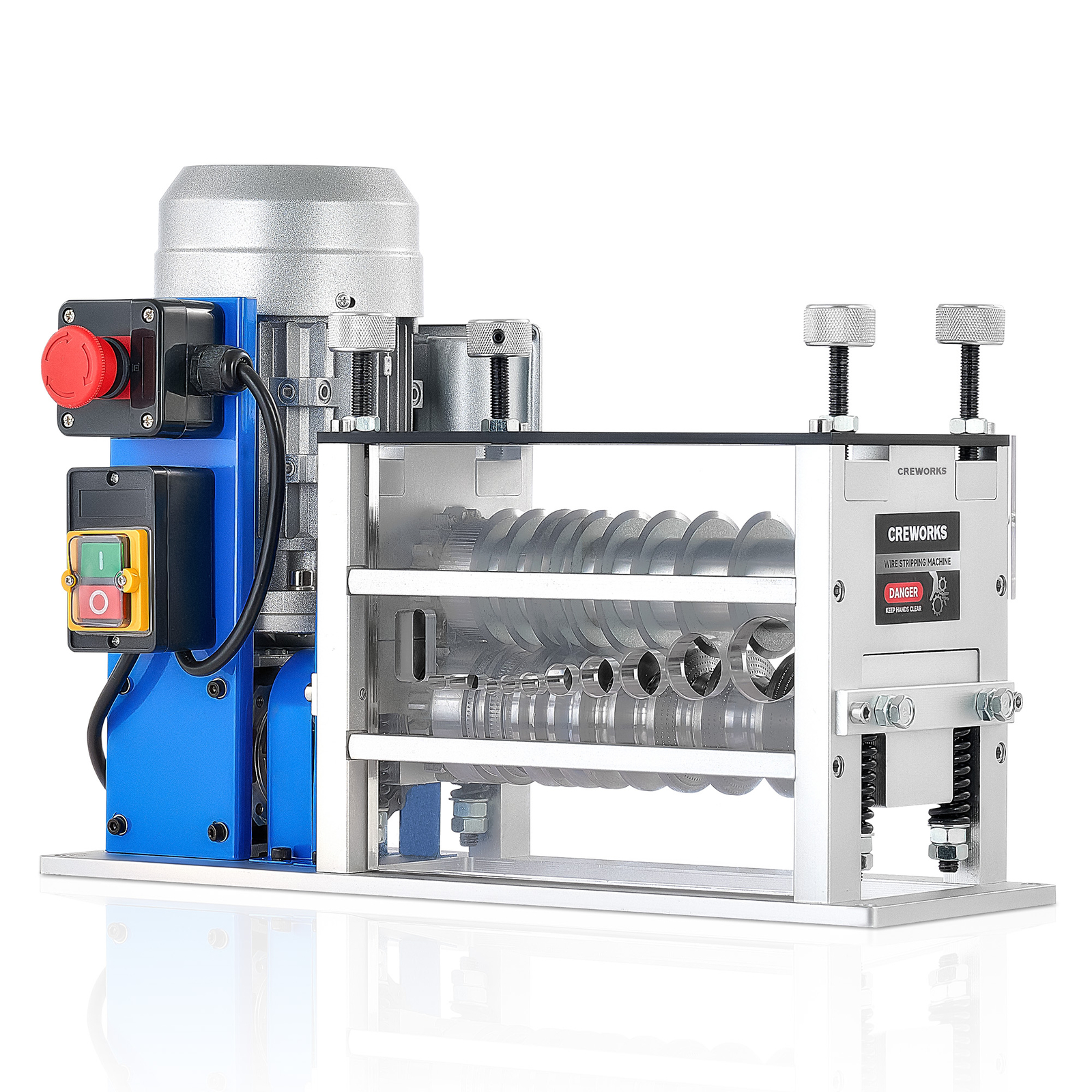 CREWORKS 370W Electric Wire Stripping Machine 0.06-1.5in Power Cable Stripper