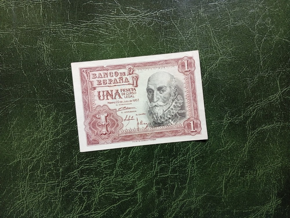 SPAIN Banknotes, 1 Peseta 1953