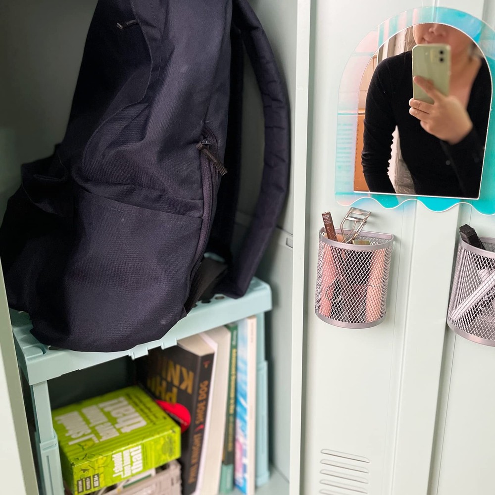 Svartur Adjustable Locker Shelf for School/Gym/Work - Height/Width - Mint Blue