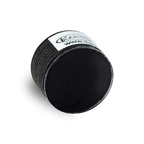 Clear Black Laminated Pool Billiard CUE TIP - 1 pc Soft 14 mm