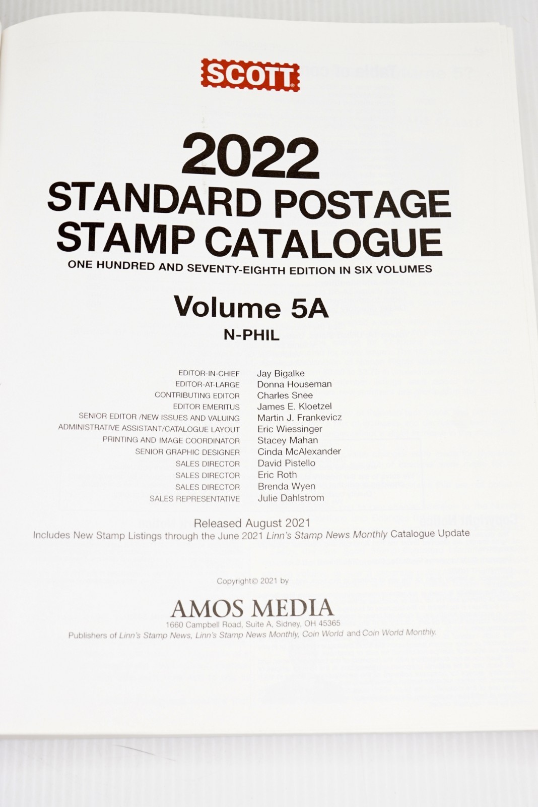 2022 Scott Stamp Catalogue Vol 5A (N-Phil) & 5B (Pit-Sam) Set NZ Norway Russia