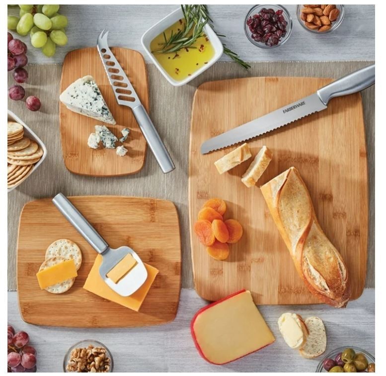 Farberware Classic 3-Piece Bamboo Cutting Board Set