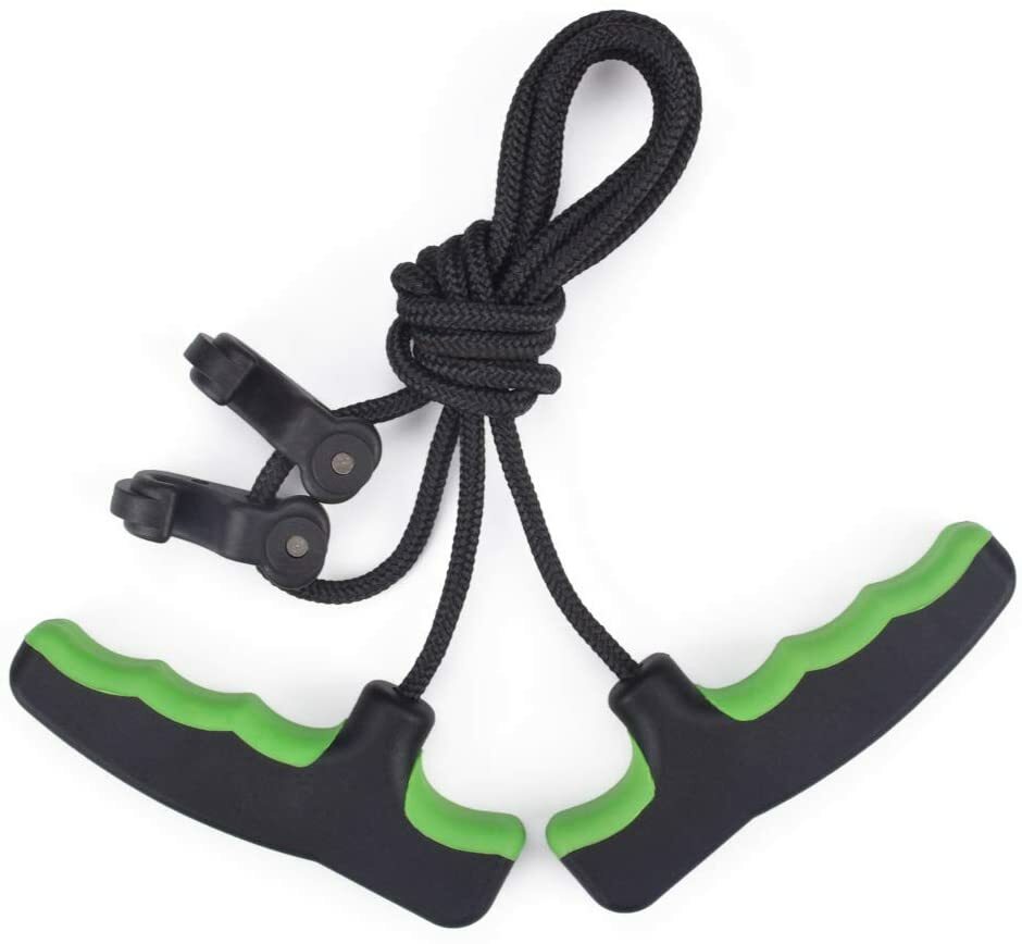 Crossbow Cocking Device Cocker Rope Double Handle String Cocking Tool (GR & BK)