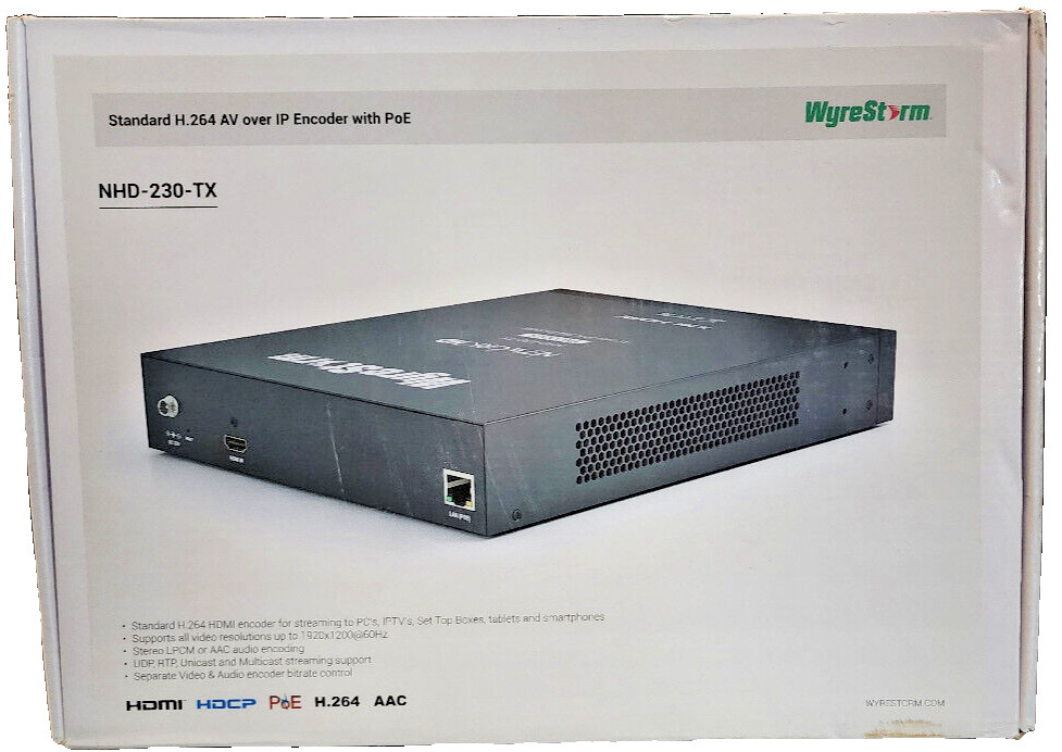 Wyrestorm NHD-230-TX NetworkHD Standard AV Over IP Encoder