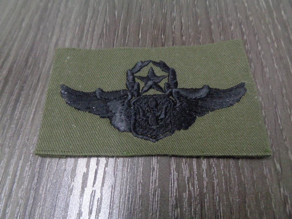US Air Force Command Master Pilot Wings Badge Insignia od green Patch new