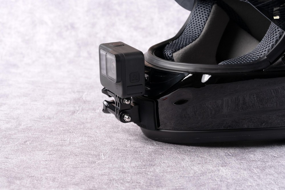 FLEX Classic flexible adhesive action camera mount for motorcycle windscreens...