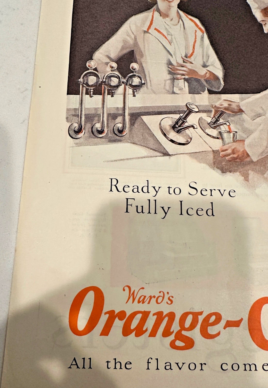 Ward's Orange Crush one-page ad Saturday Evening Post July 24, 1926