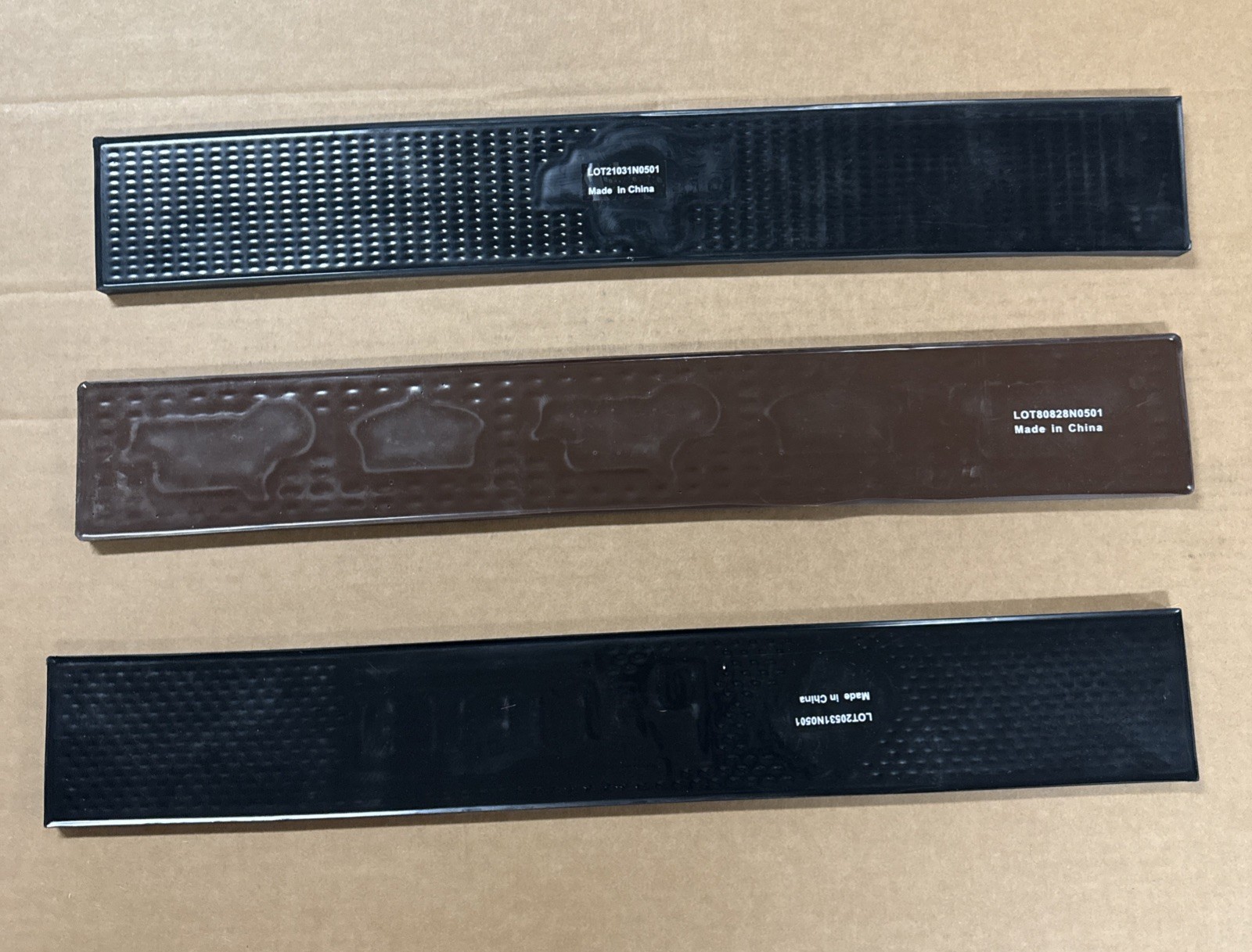 3 Bar Mats Pacifico +Modelo Oro + Corona Familiar New Never Used Rubber Bar Mat