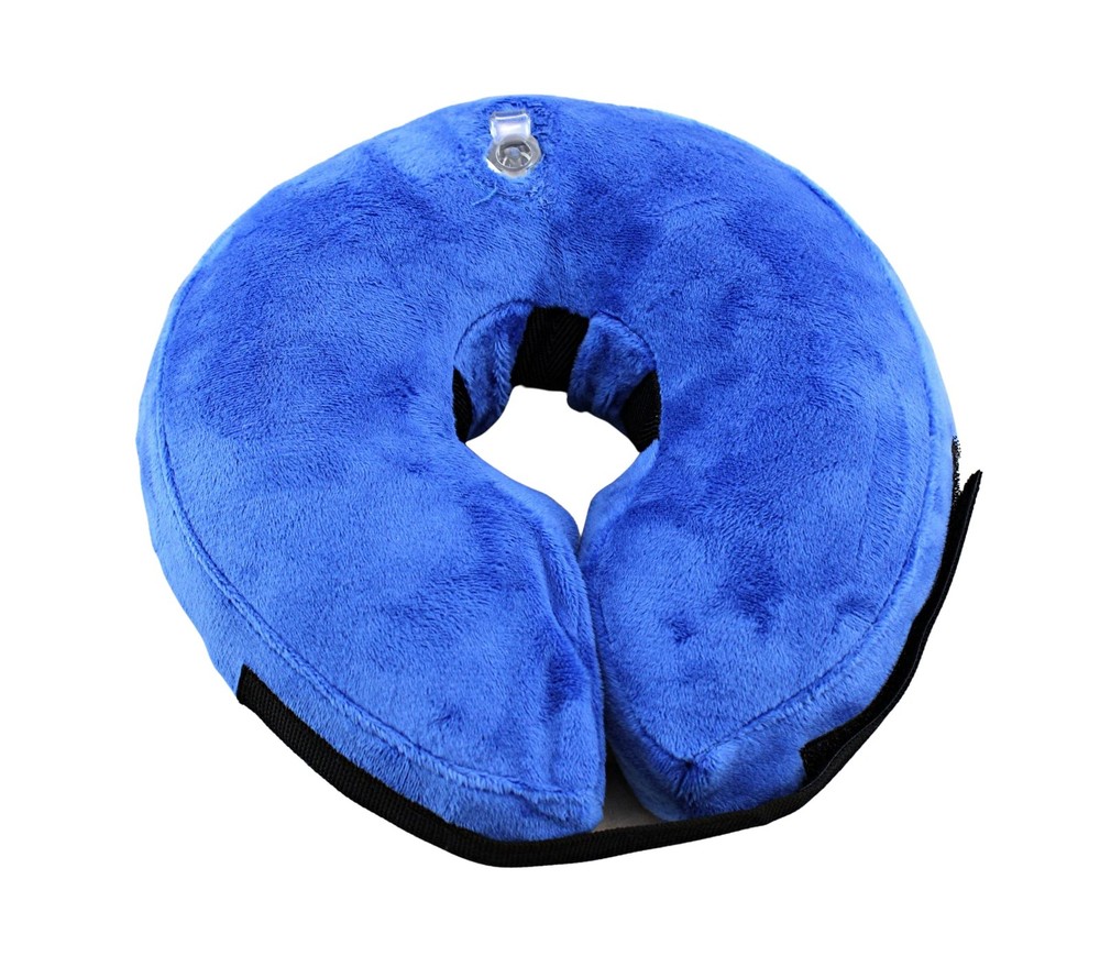 Small Inflatable Pet Collar Adjustable Alternative to Cone Post-Surgery Recovery