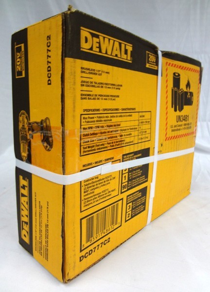 20v Lithium Ion Max Brushless 1/2" Drill/Driver Kit #DCD777C2!