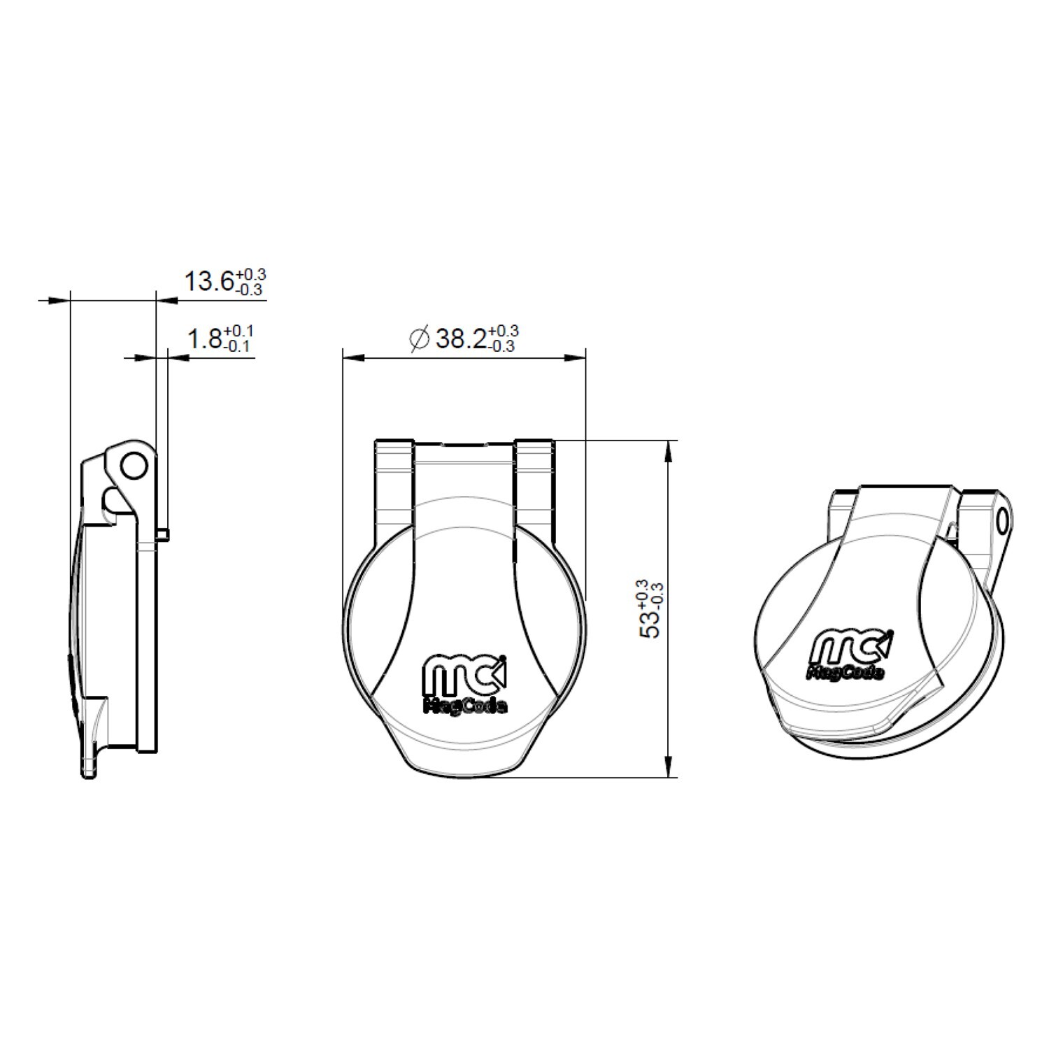 Magnetic Charging Port Mounting Kit for CTEK Chargers: Mercedes-Benz Porsche BMW