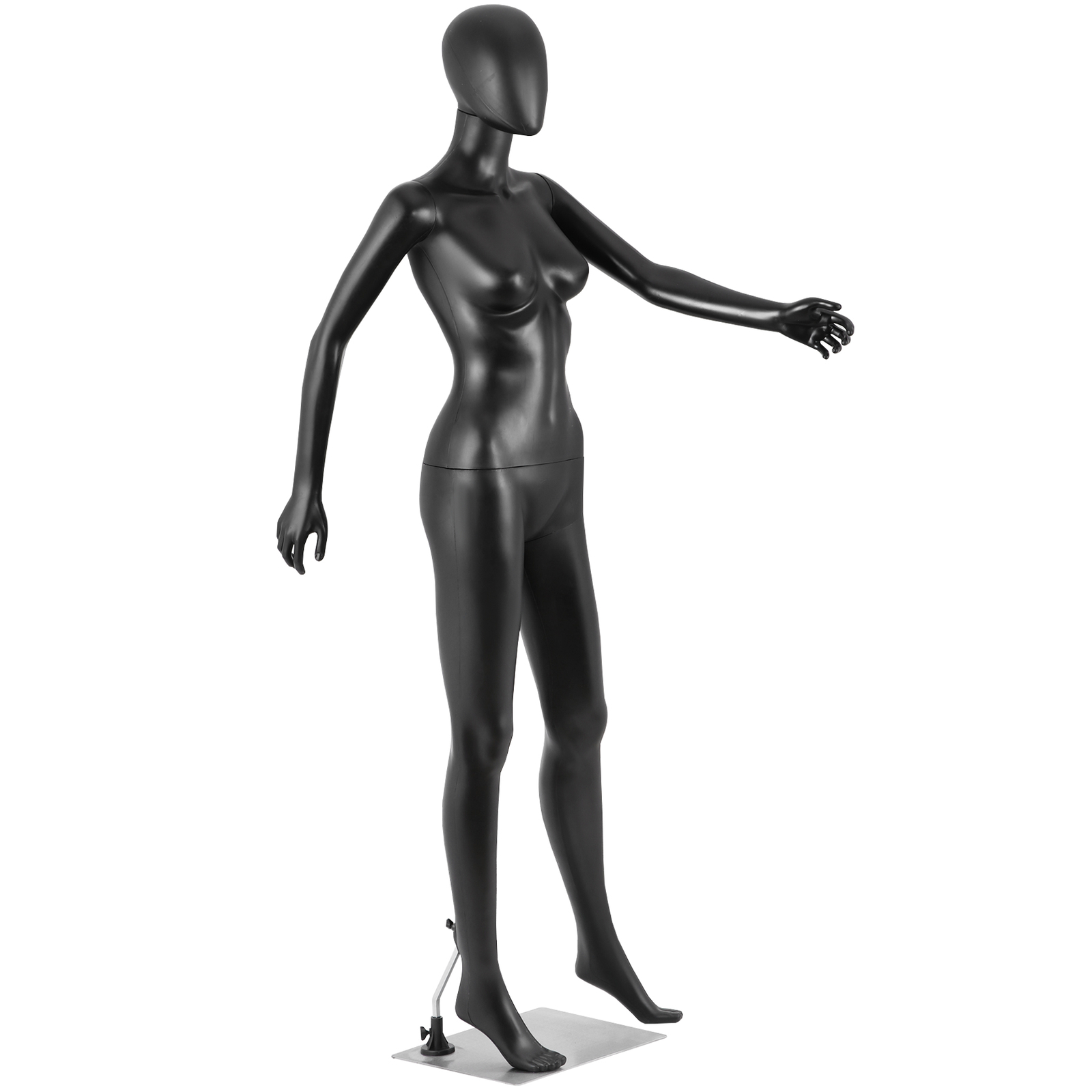 Female Mannequin Dress Form 70 Inch Adjustable Mannequin Full Body w/Base Black