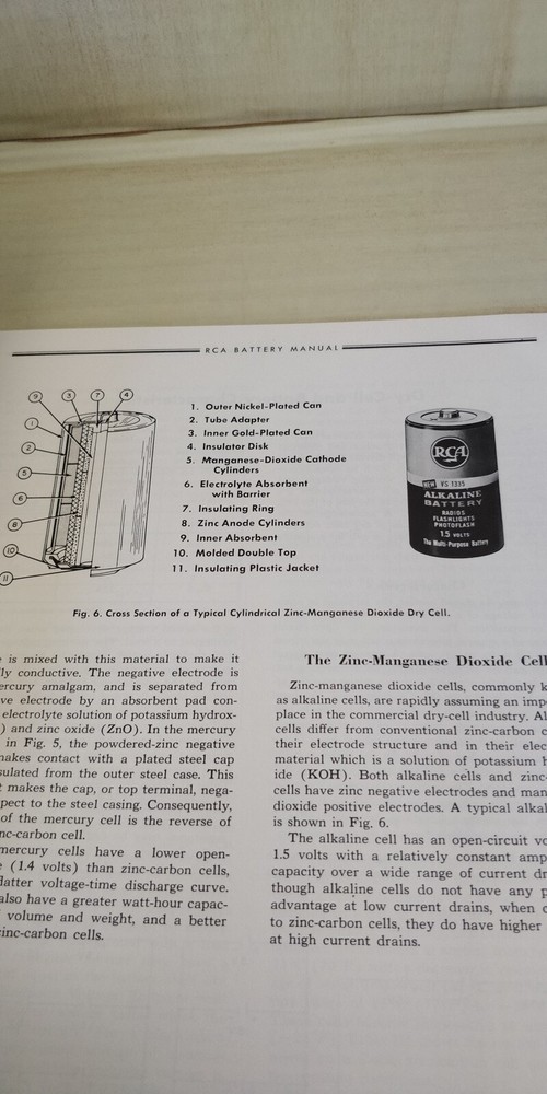 1962 RCA Battery Manual - Technical Specifications