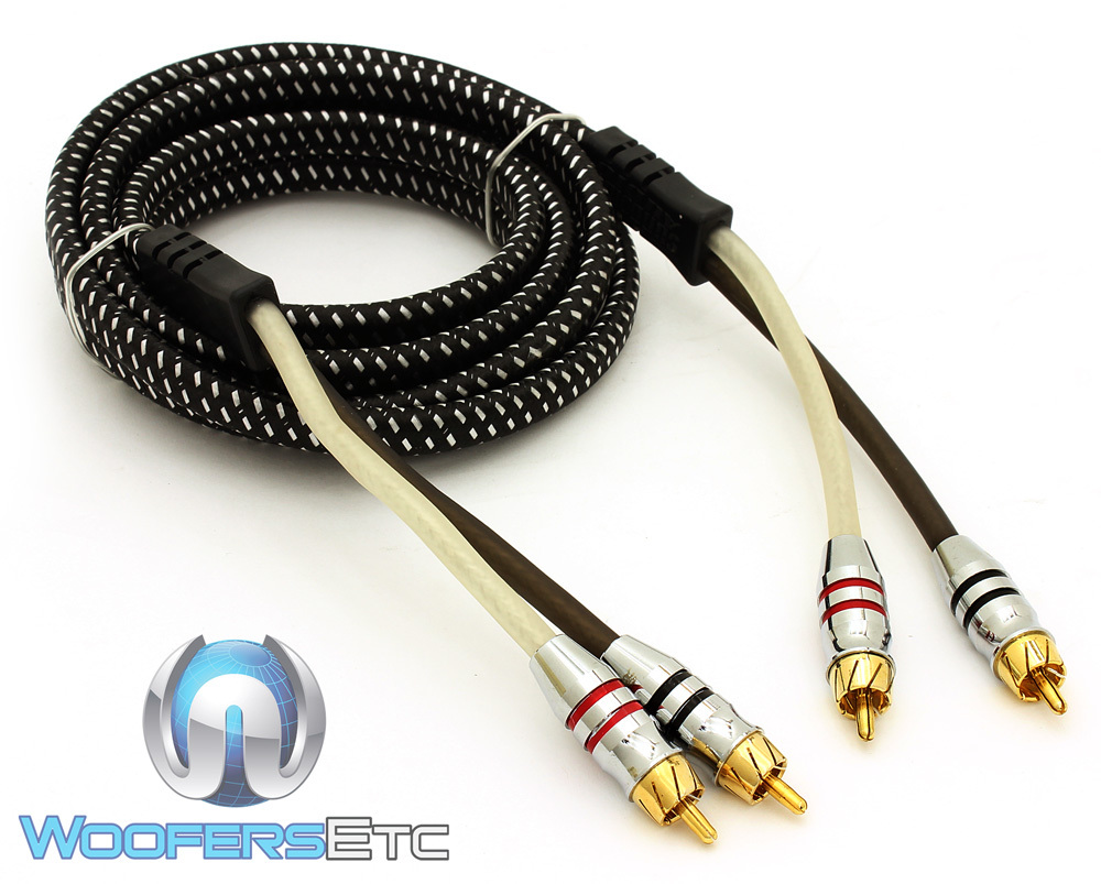 SUNDOWN AUDIO 6FT SAZ 2 CHANNEL SOLID 100% OFC COPPER TWISTED RCA AMPLIFIER WIRE