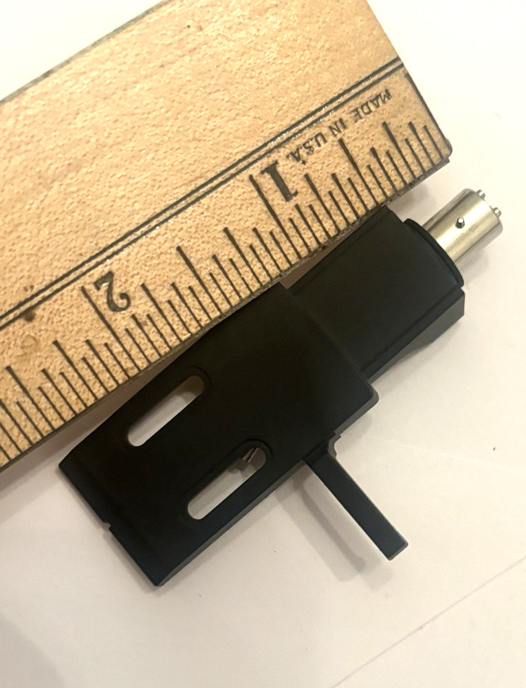 BLACK TURNTABLE HEADSHELL - NOS - MAKE UNKNOWN