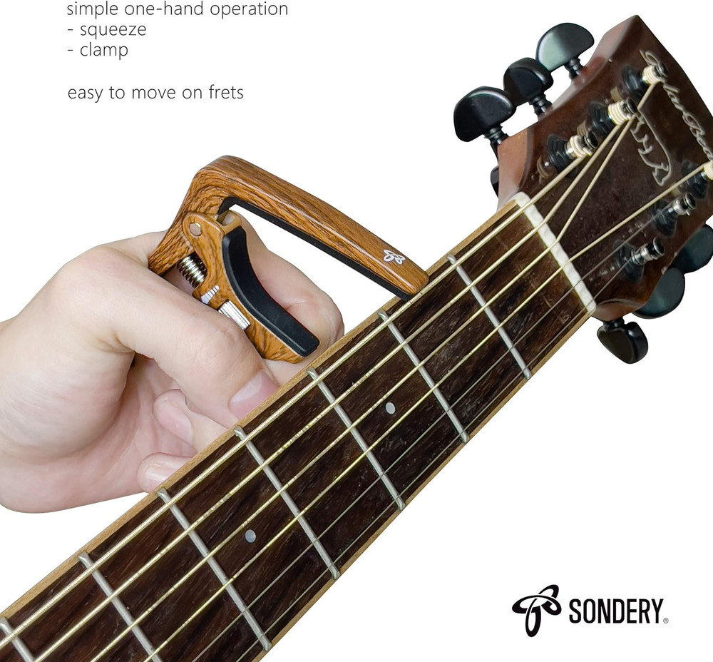 Guitar Capo Trigger Tension Adjustable Professional for 6 Strings Acoustic and E