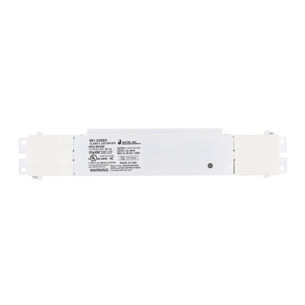 JUSTIN, INC. 961-24SSD SOLID STATE TRIAC/ELV DIMMABLE LED DRIVER, 24VDC, 96W