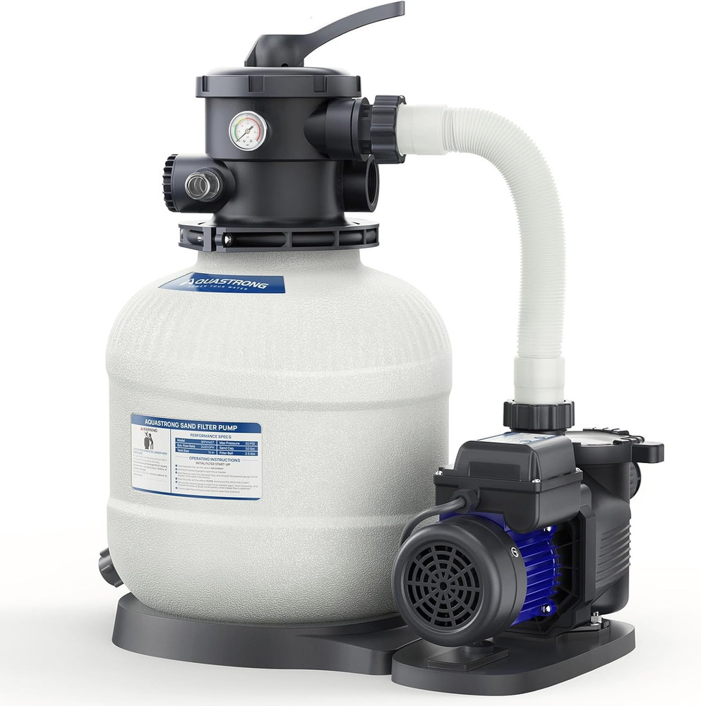 Sand Filter Pump for above Ground Pool, Pool Pumps above Ground with Timer, Pool