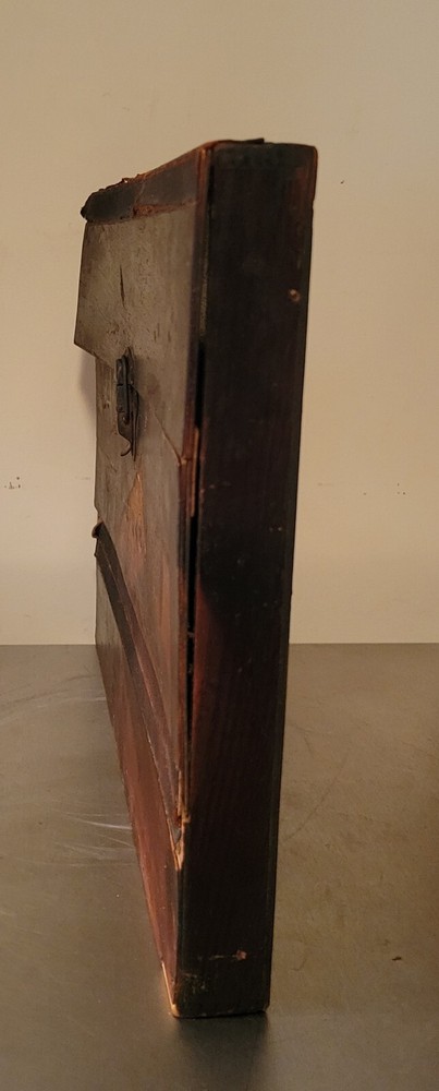 Antique Wood Map Case /w-Latch