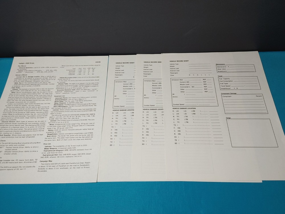 Twilight 2000 Role-Playing Game Bundle GDW 500 *Read Description*