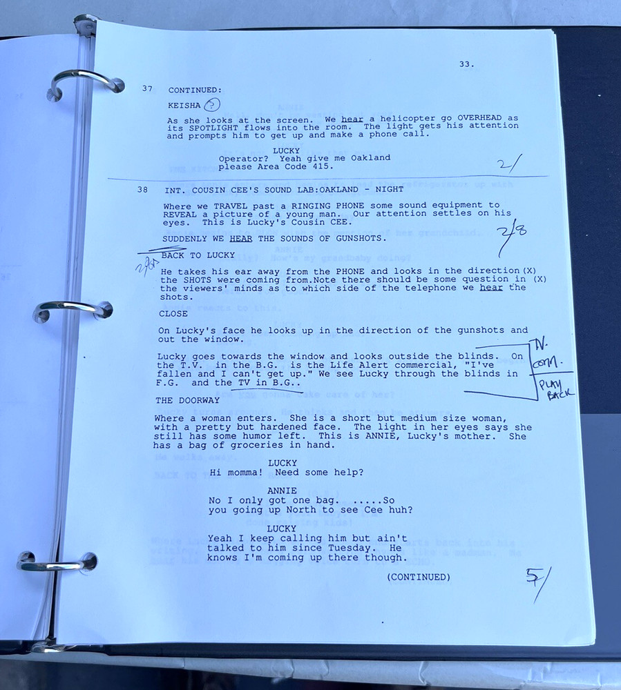 Vintage Poetice Justice by John Singleton Original Movie Script w/ Notes