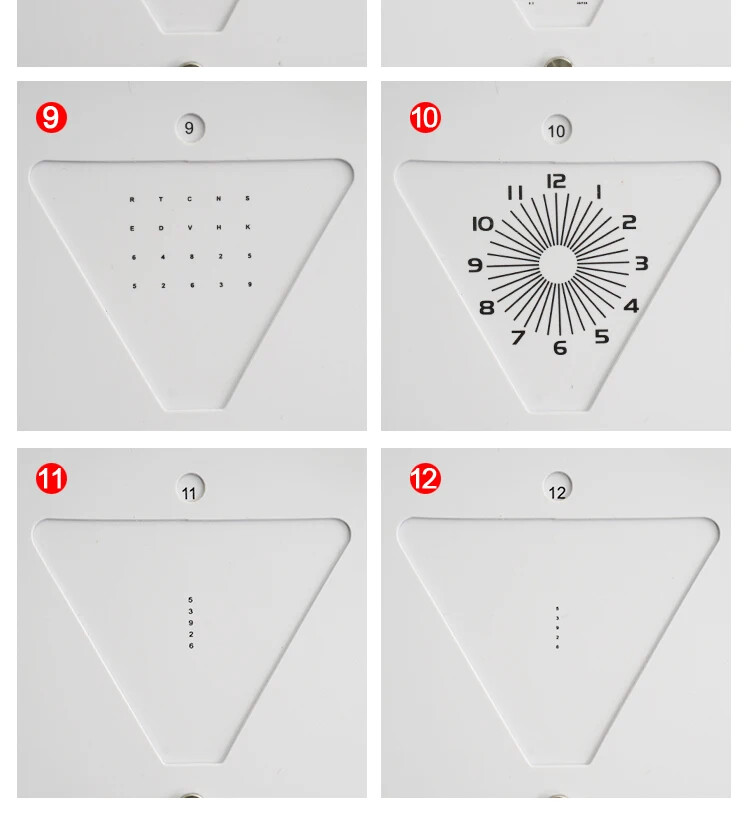 Optometry Phoropter Lock Clip Near Vision and Far Chart Comprehensive Dial