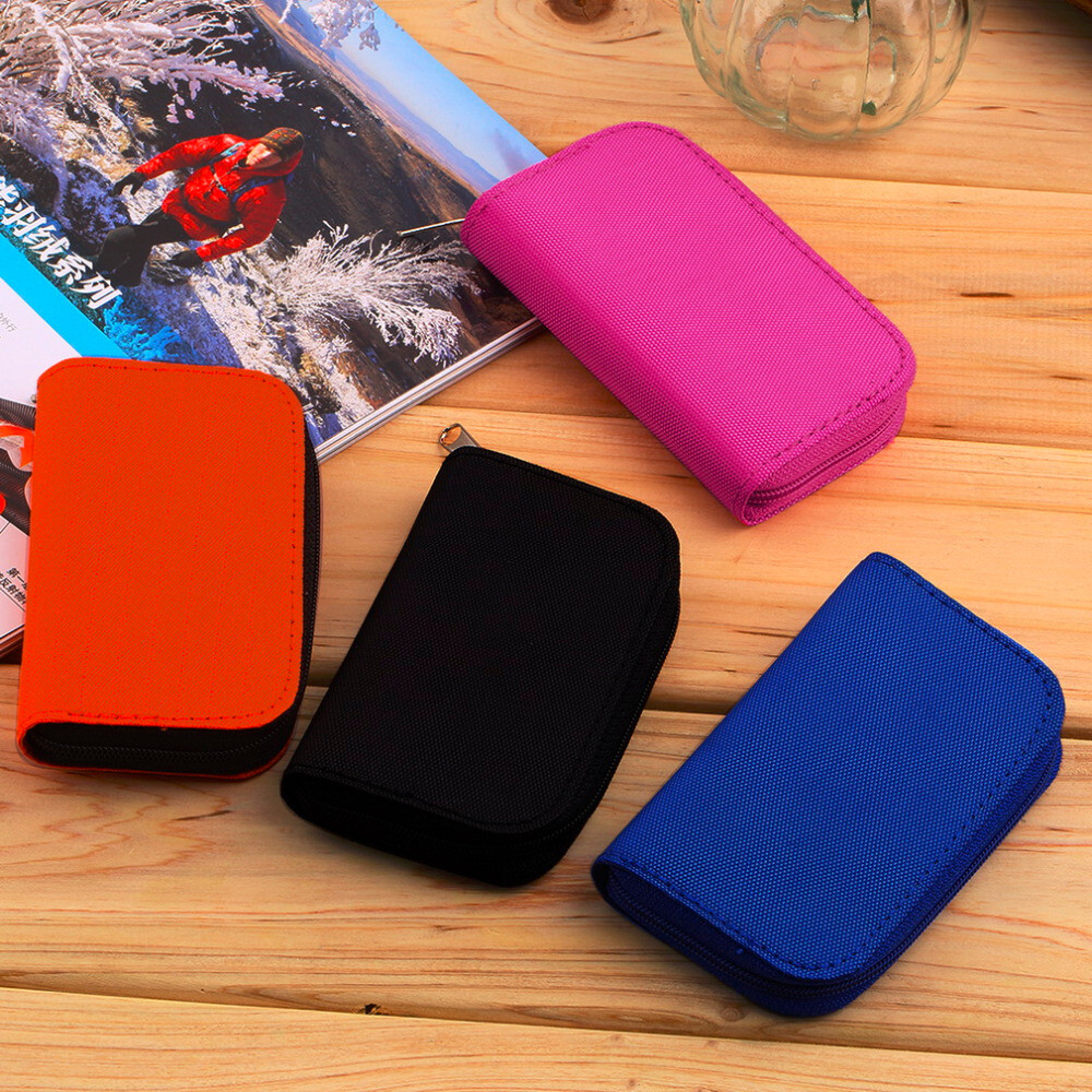 Memory Card Storage Bag Wallet 22 Slots for CF/SD/Micro SD/SDHC/MS/DS