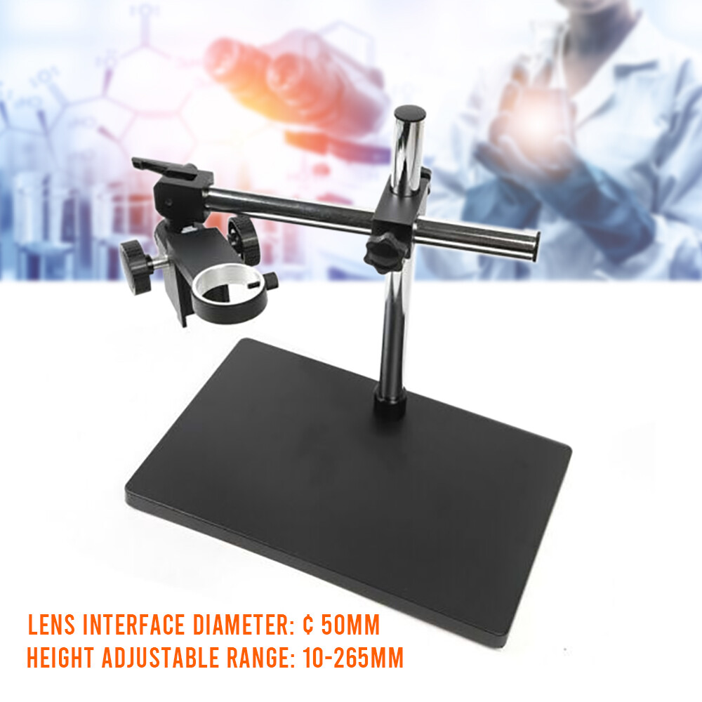 Adjustable Heavy-Duty Microscope Boom Stand with Multi-Axis Rotation