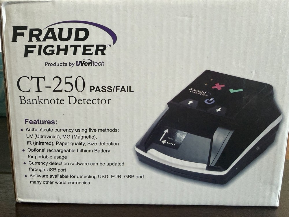 FraudFighter CT-250 Automatic Counterfeit Money Detector