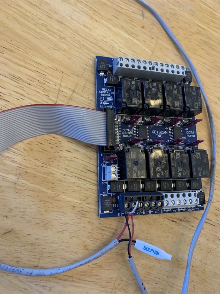 Dormakaba Keyscan Access OCB-8 Output Control Board Relay Board Tested & Working