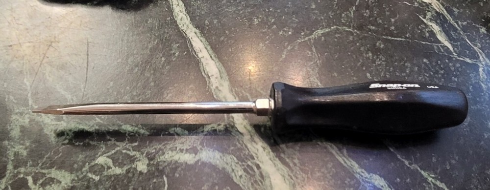 SDD6A Snap-on Tools NEW BLACK Hard Plastic Handle 5/16" Flat Head Screwdriver