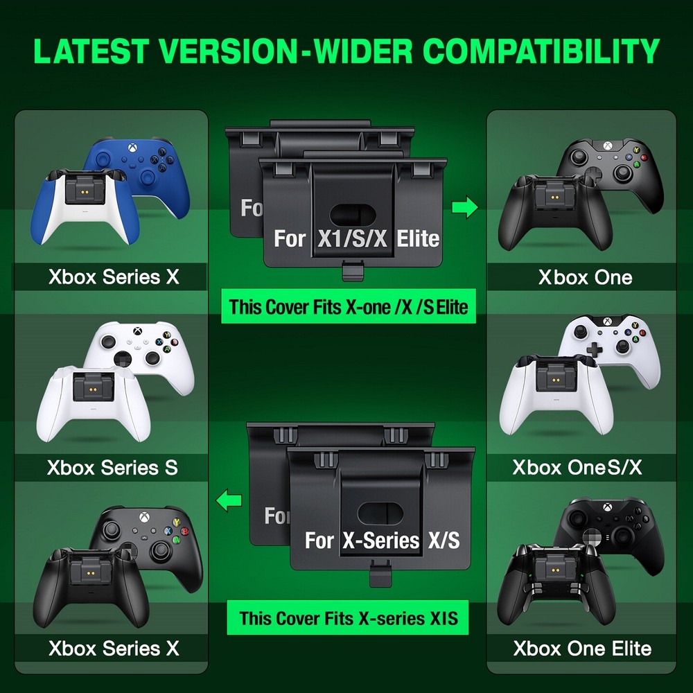 Dual Charging Dock Station+Battery Pack For Xbox One Elite Series X S Controller