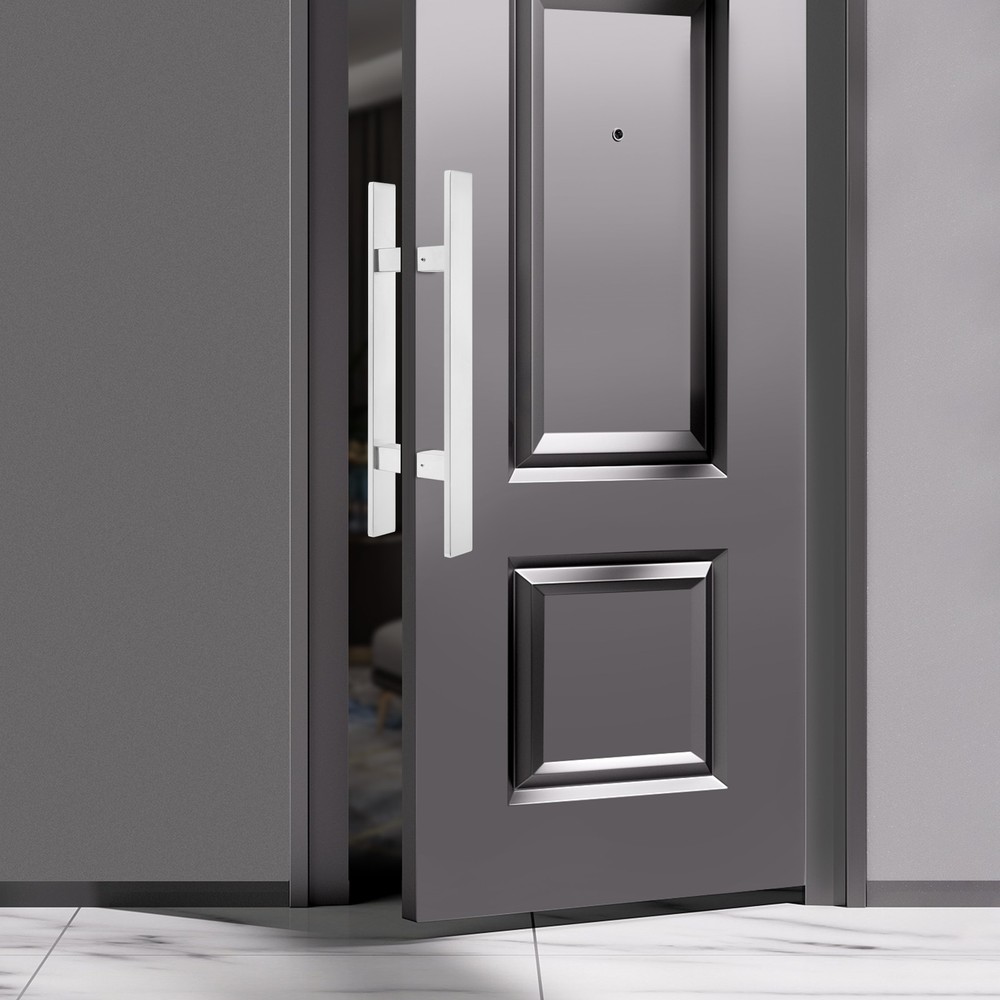 Stainless Steel Double-Sided Pull Handle, Modern H-Shaped Design