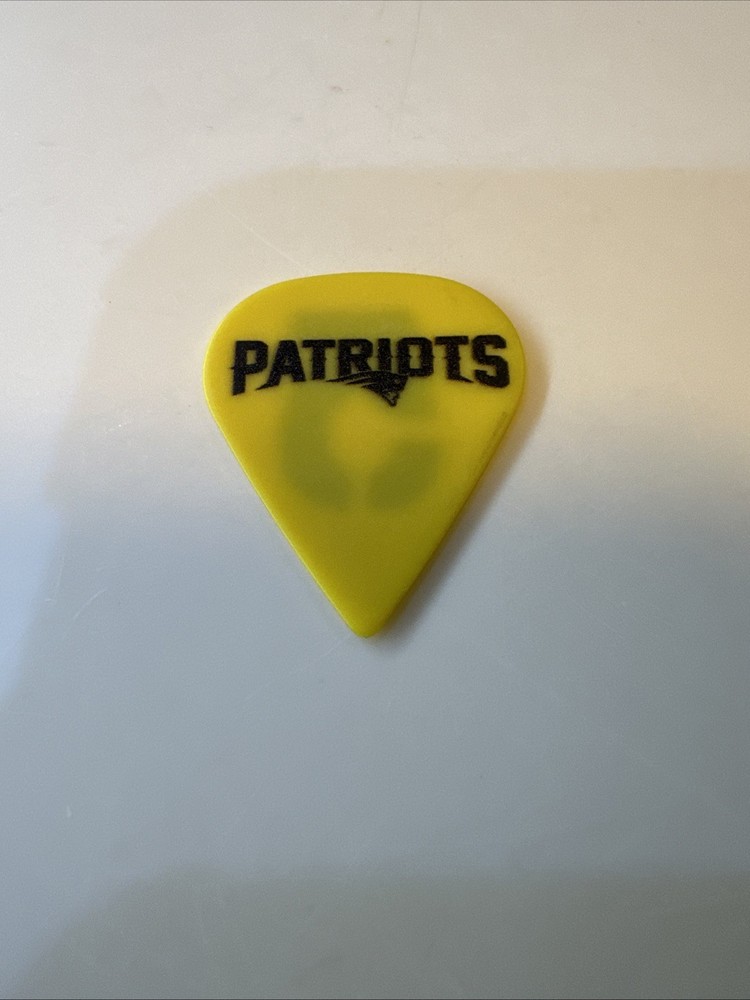 All Time Low Bryan Donohue Patriots Yellow Tour Guitar Pick