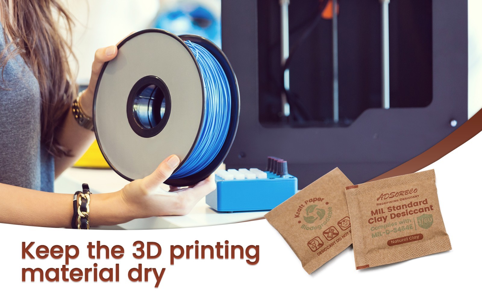 (6g x 50pcs) Adsorbco Montmorillonite Clay Desiccant Packs