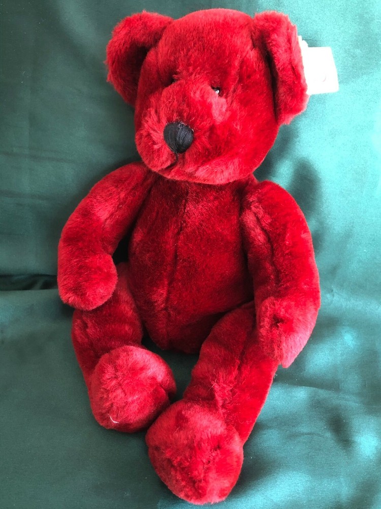 RUSS BERRIE BEARS FROM THE PAST - 12" PLUSH BEAR - RUBY