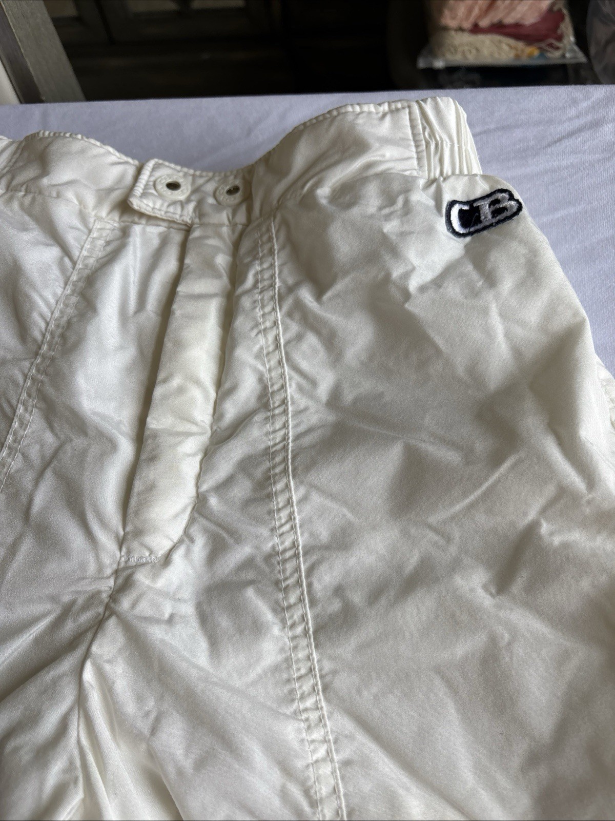 CB Sports Womens Ski Snow Pants Size 8 White Insulated Winter