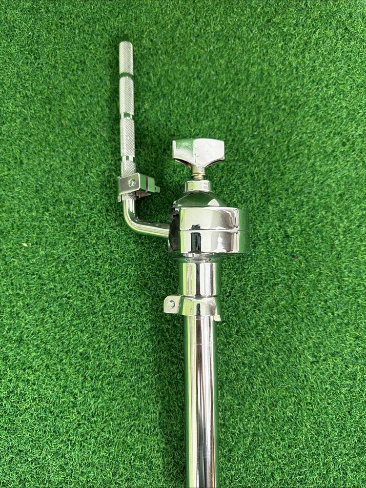 Drum Set Tom Arm Short Adjustable Ball Memory Clamp Chrome Used