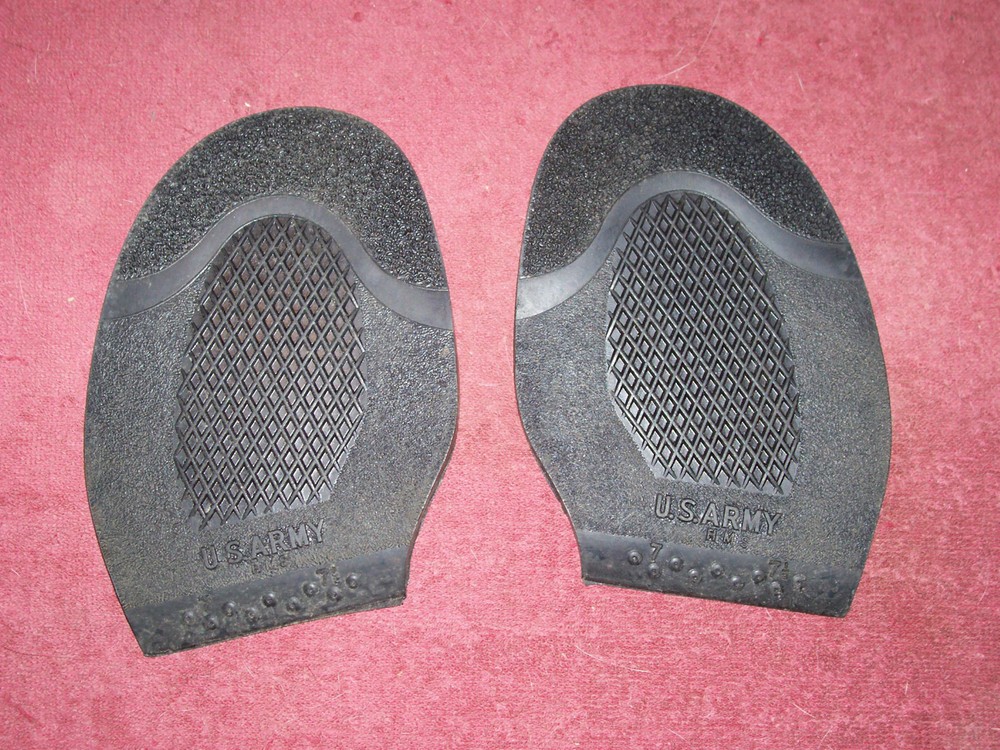 ORIG. WW II U.S. ARMY PARATROOPER BOOT HALF SOLES SZ. 7 - 7 1/2  MINT