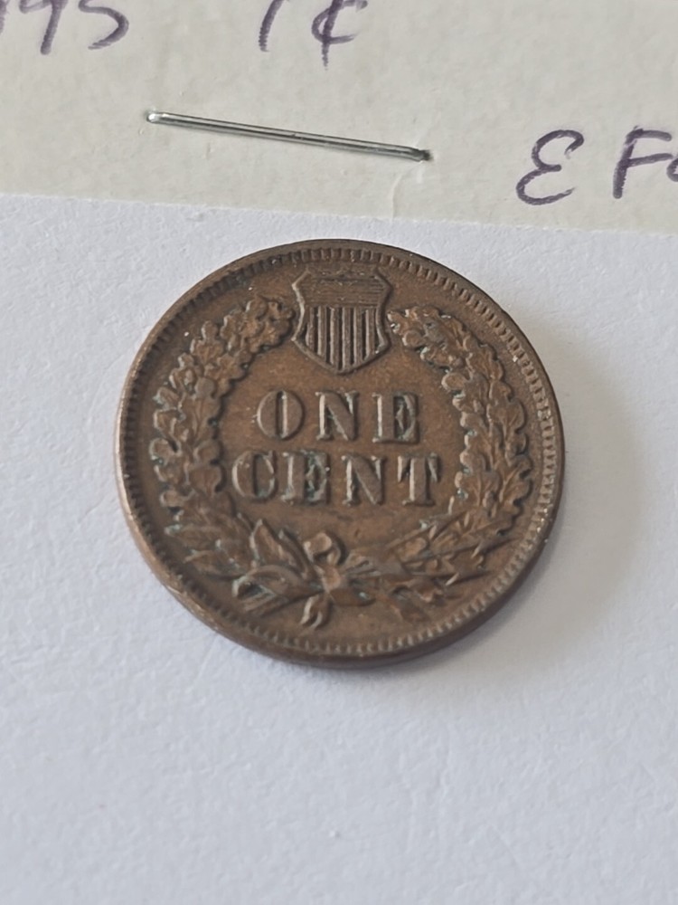 1895 Indian Head Penny Cent EF+