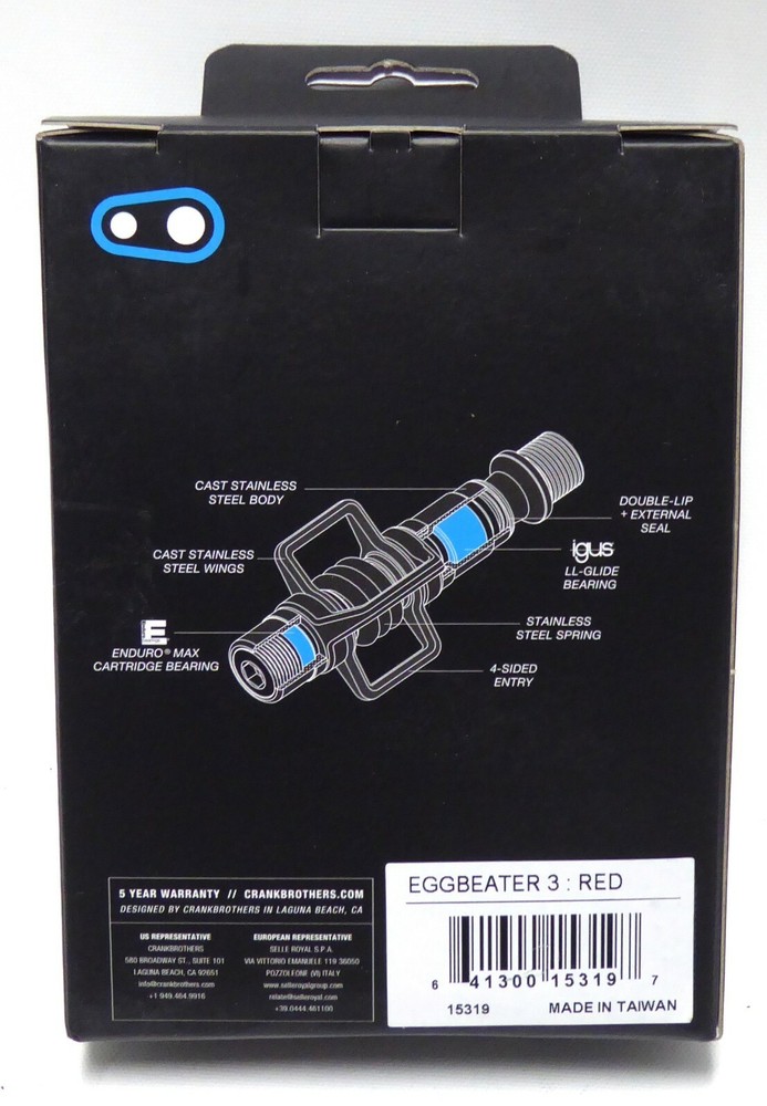Crankbrothers Eggbeater 3 Pedals, Red