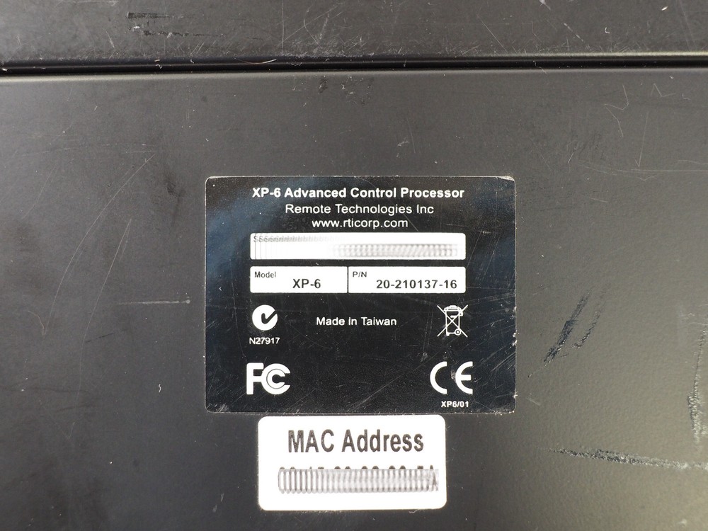 REMOTE TECHNOLIGIES Model: XP-6 P/N: 20-210137-16 Advanced Control Processor