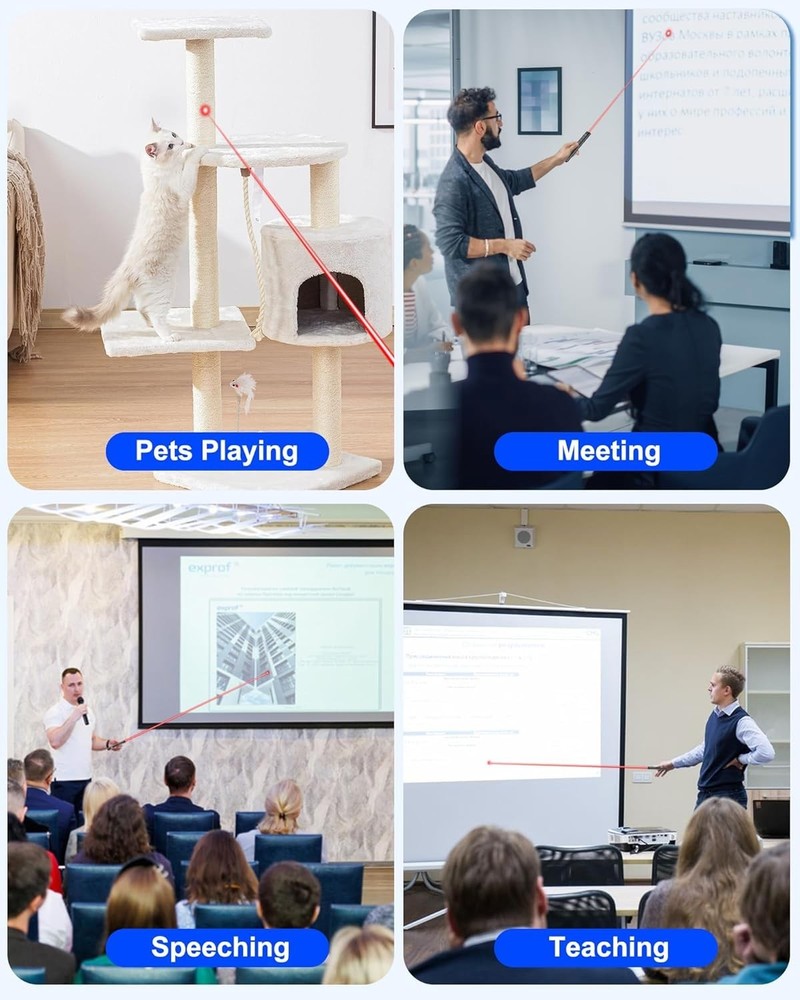 USB Type C Presentation Clicker with Red Light Presenter Remote Pointer *NOB