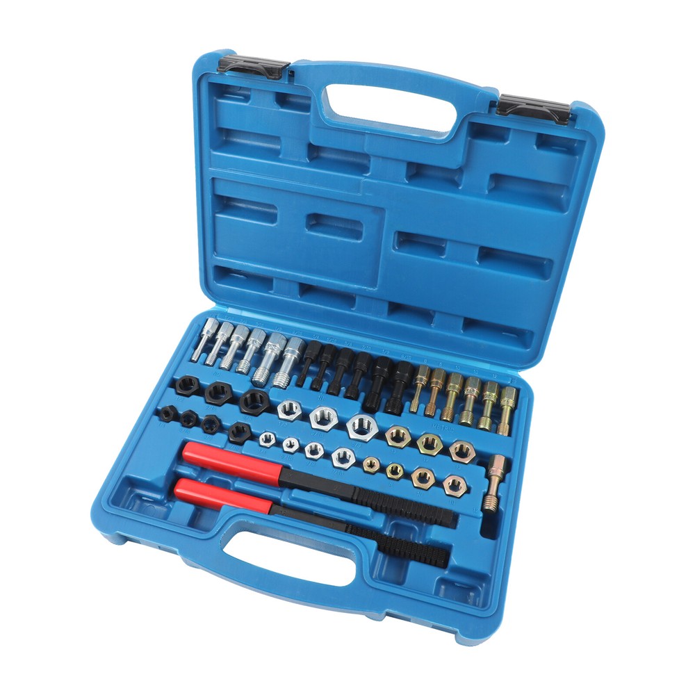 42PCS Thread Repair Restorer Kit Thread Chaser Set UNF UNC Rethreading Tool
