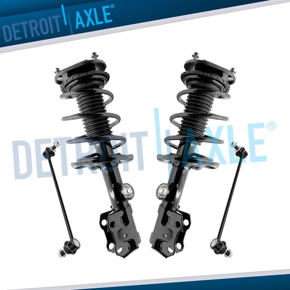 Front Struts w/ Coil Spring Sway Bar End Links Kit for 2014 - 2017 Lexus CT200h