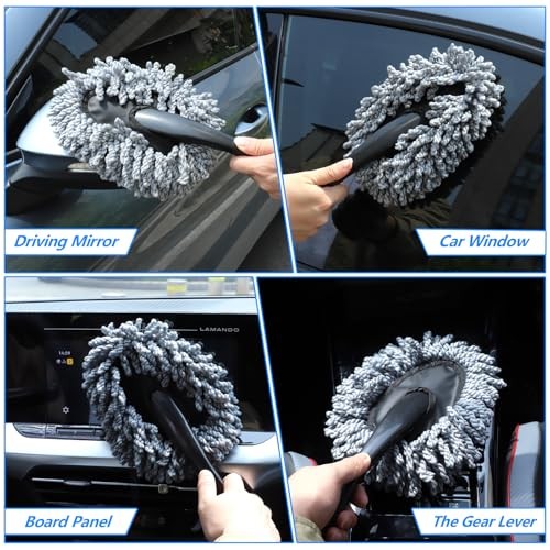 6 Pack Car Cleaning Supplies – Car Duster Interior & Interior Duster (2 Pack)
